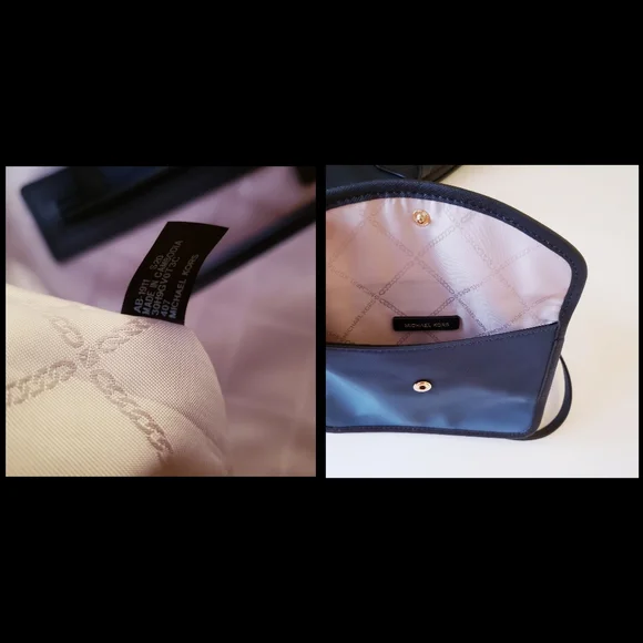 Michael Kors Eva Nylon Large Tote With Pouch in Navy Multi New Without Tag - Picture 15 of 16